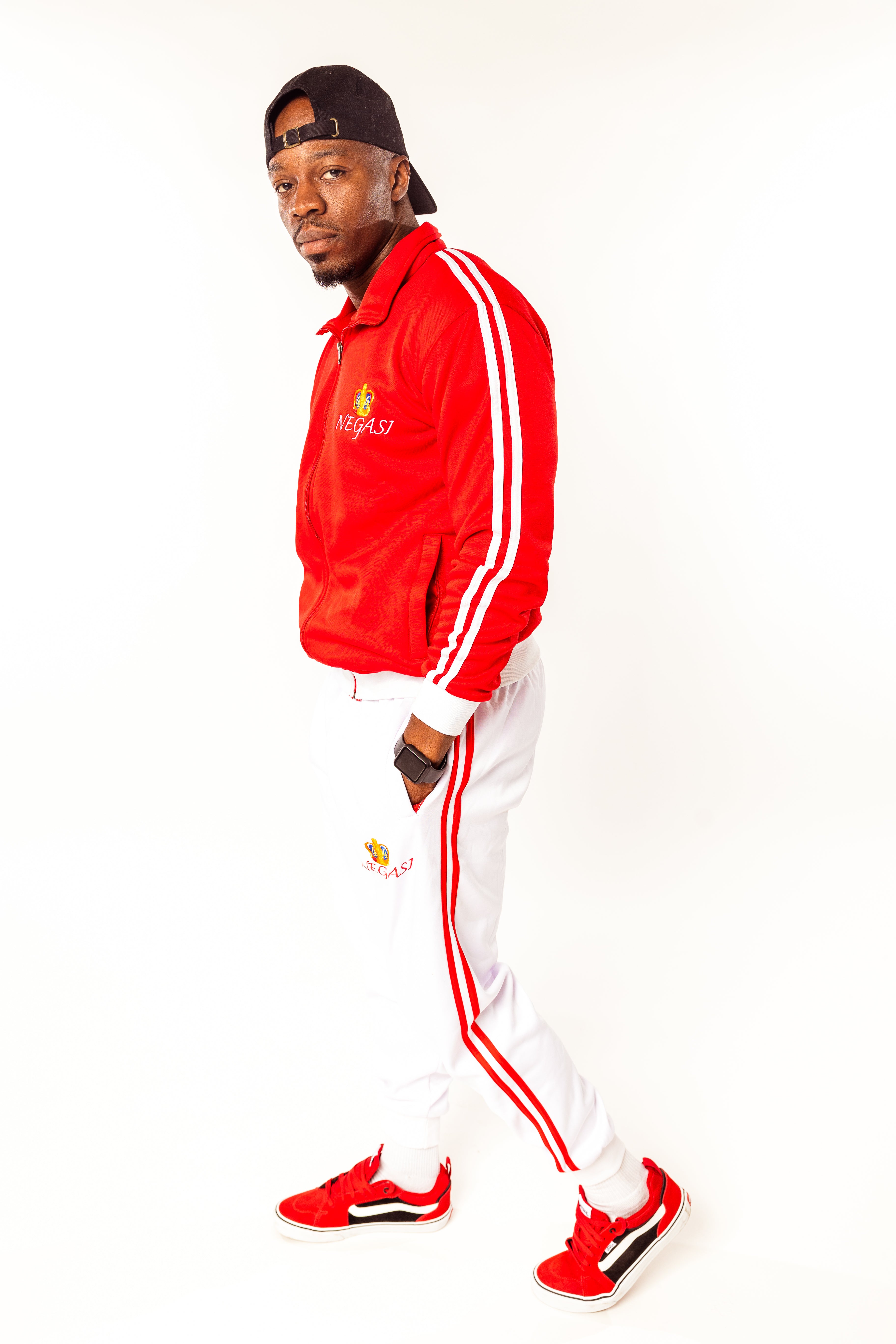 Red & White Negasi red and white stripe wears white & red stripe joggers red & white stripe Negasi white & red stripe Negasi
