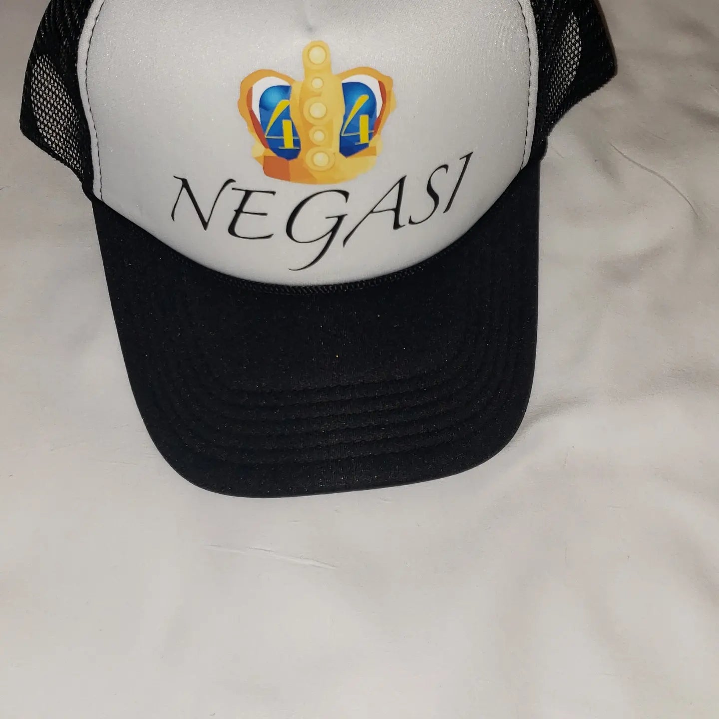 Black & White Negasi Trucker Hat