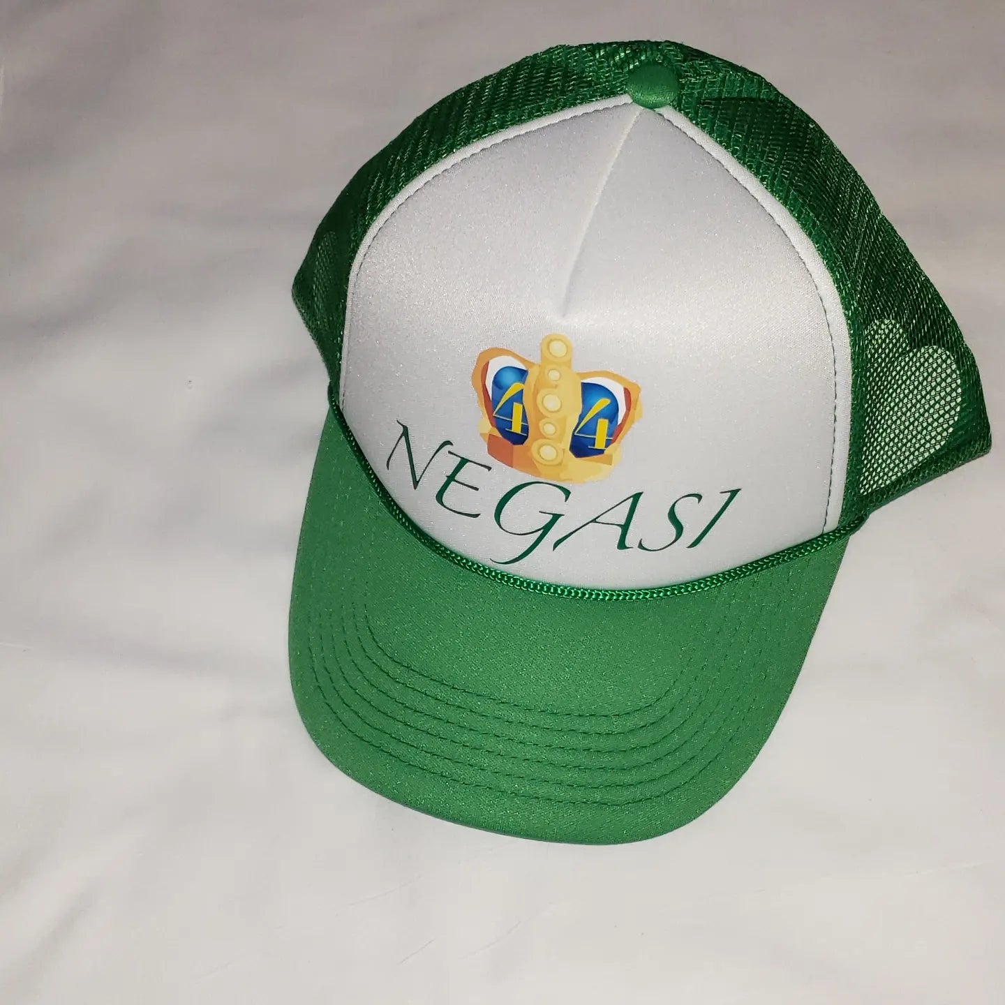 Green & White Negasi Trucker Hat