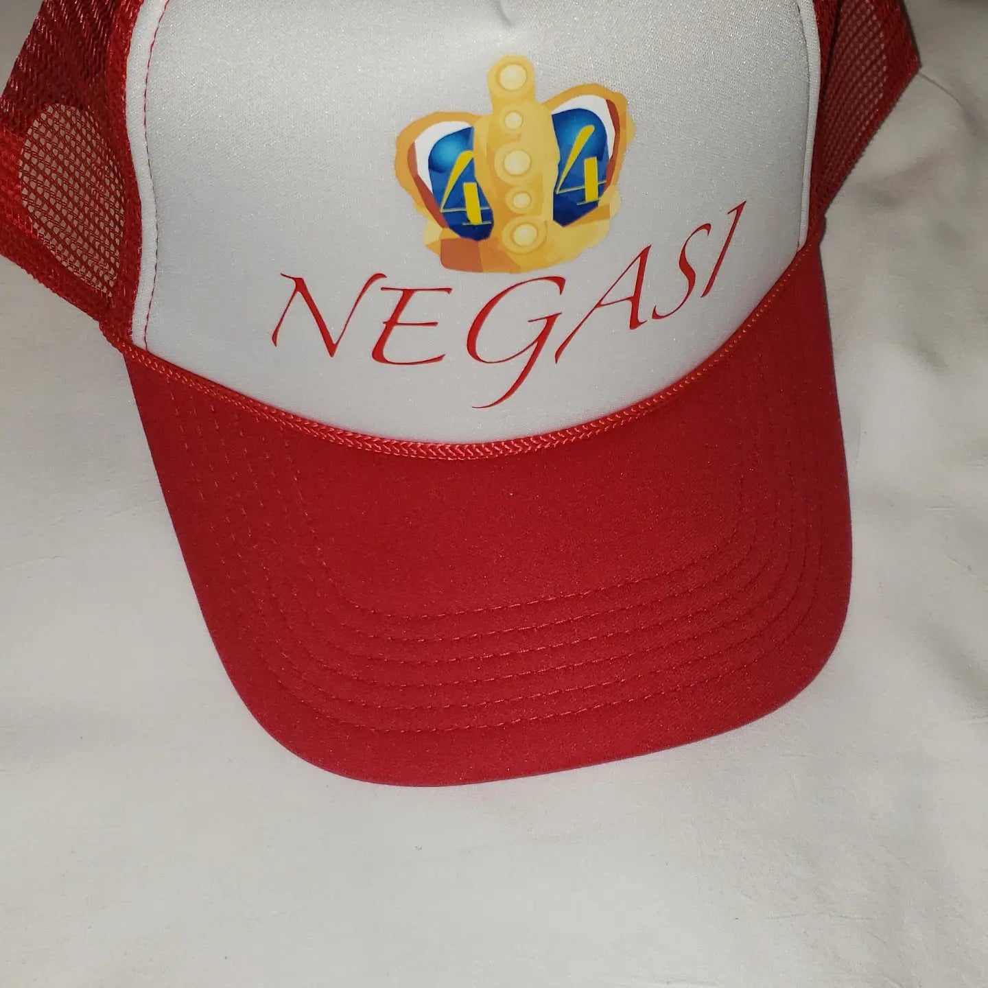 Red & White Negasi Trucker Hat